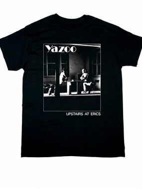 Yazoo Upstairs At Erics New Black Womens Mens T-shirt Unisex